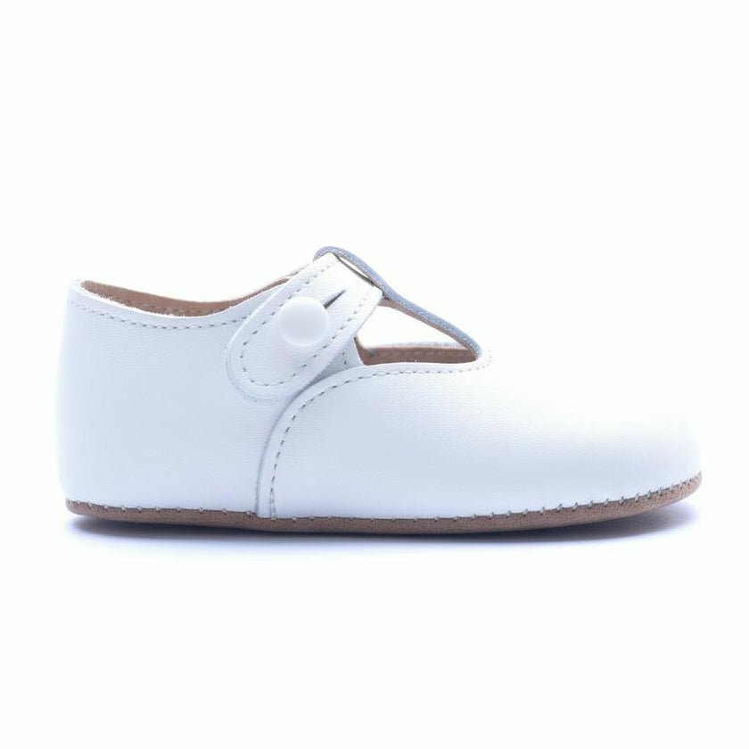 Alex British Pre-Walker Baby Shoes - White