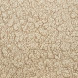 Tuffet Storage Ottoman in Chai Shearling with Honey Ball Feet