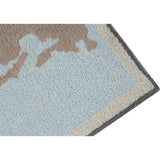 Vintage Map Washable Rug