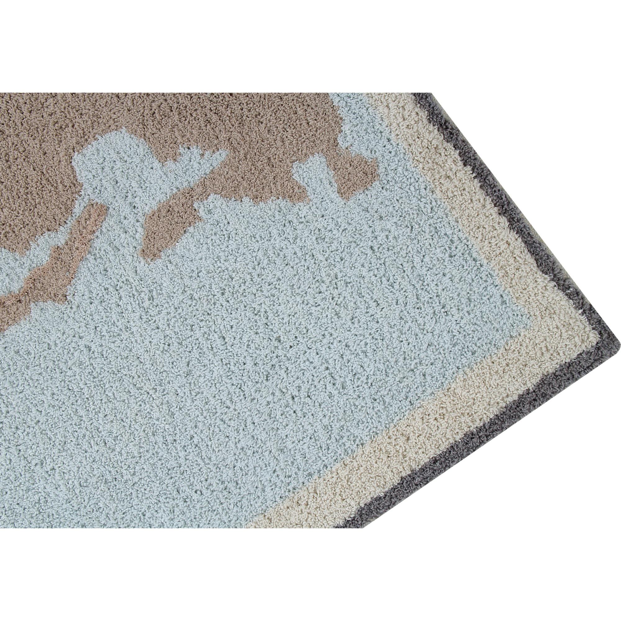 Vintage Map Washable Rug