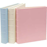 Large Clear Pocket Pebble Grain Leather Photo Album