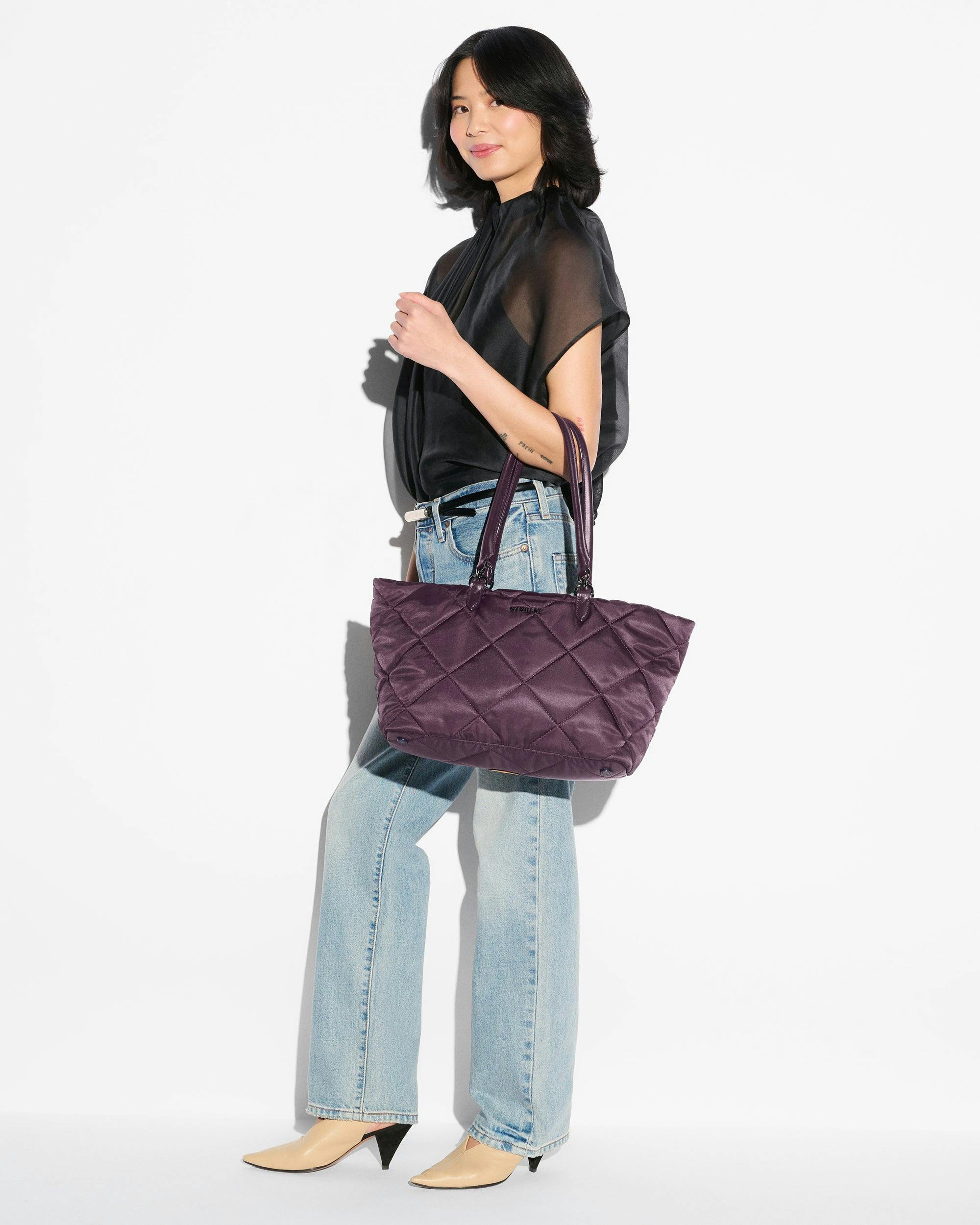 Raisin Medium Madison East West Tote