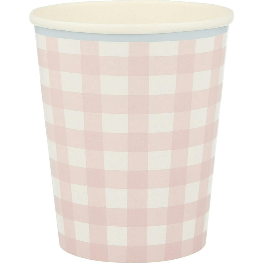 Gingham Cups