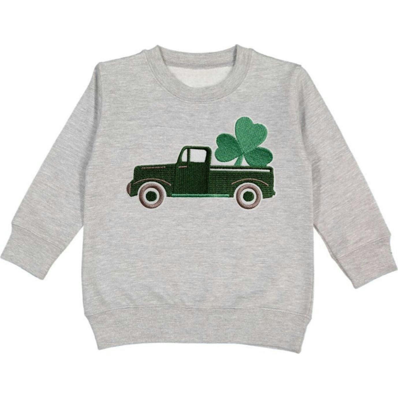 Shamrock Truck Patch St. Patrick's Day Sweatshirt