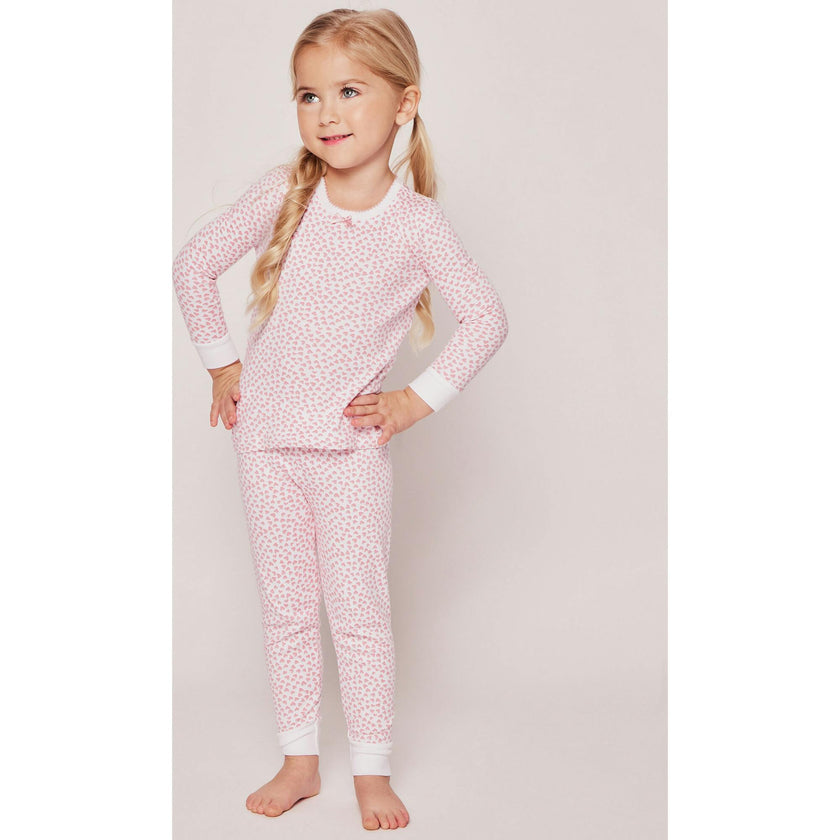 Kid's Pima Snug Fit Pajama Set in Sweethearts