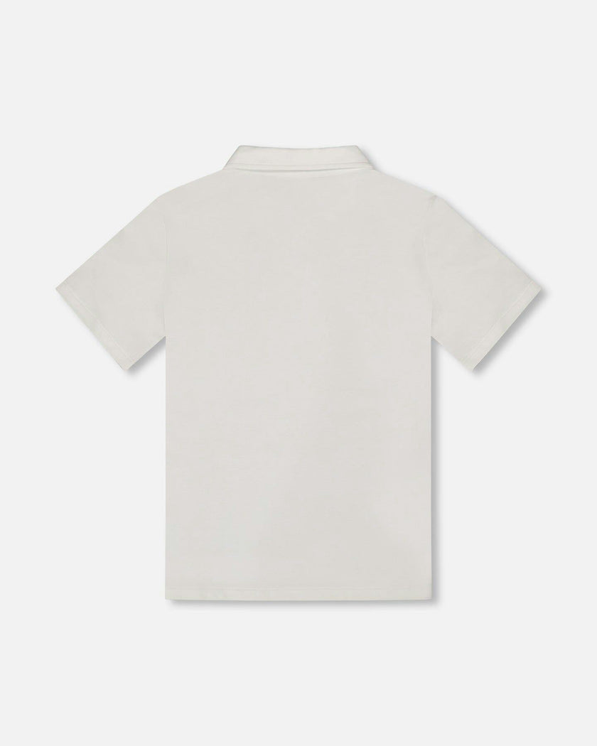 Short Sleeve Polo Shirt White