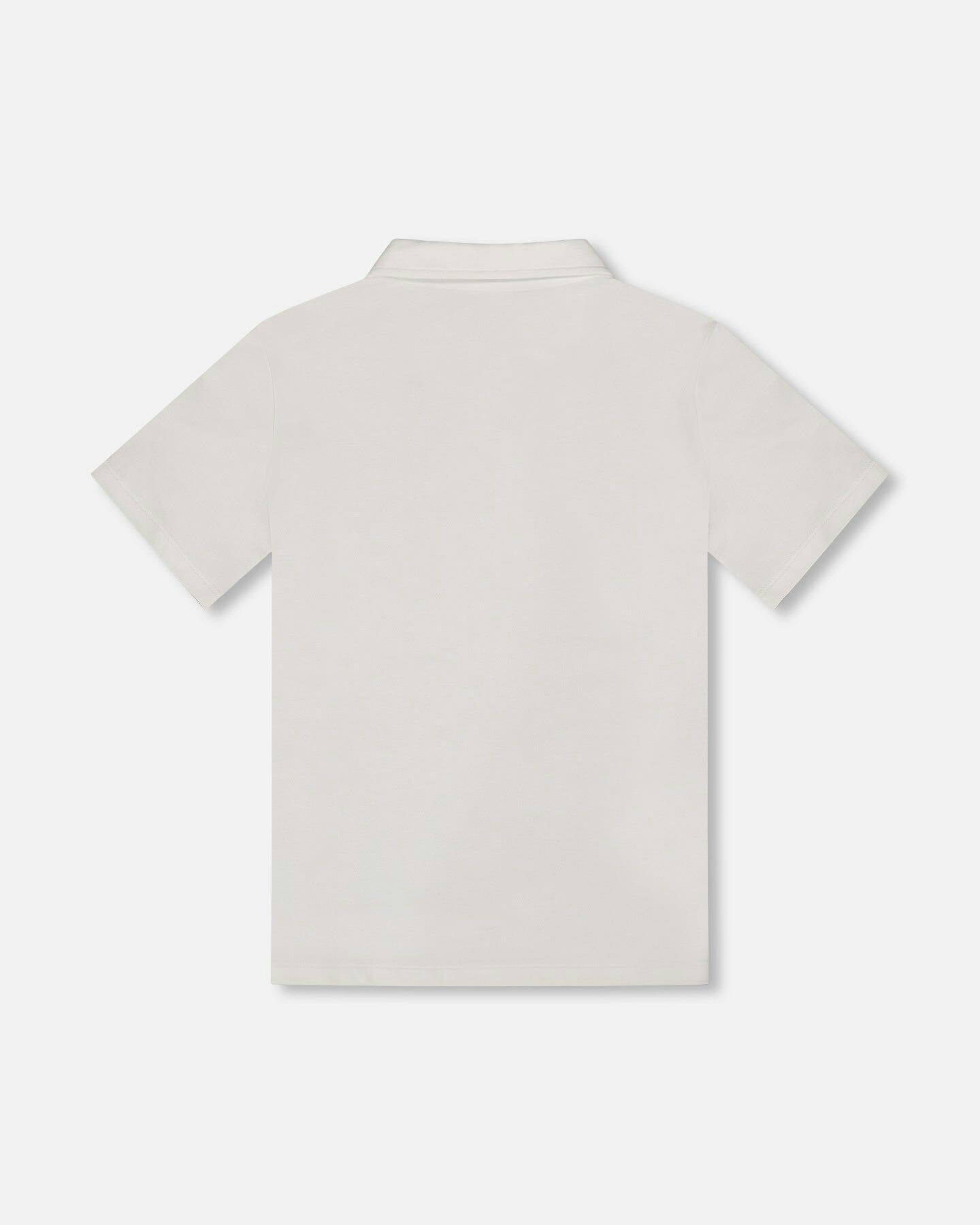 Short Sleeve Polo Shirt White