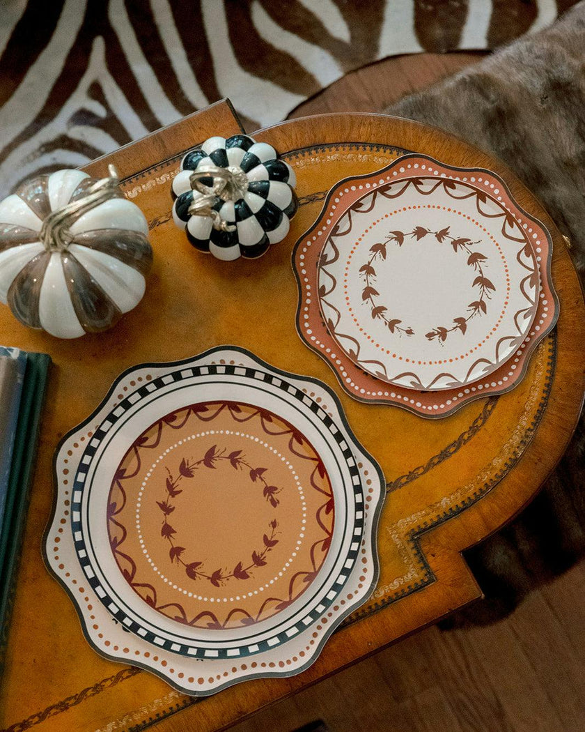 Charlotte Dessert Plate Set - Orange