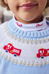 Printed Turtleneck - Fire Trucks