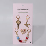 Key & Bird Shoe Charm Set