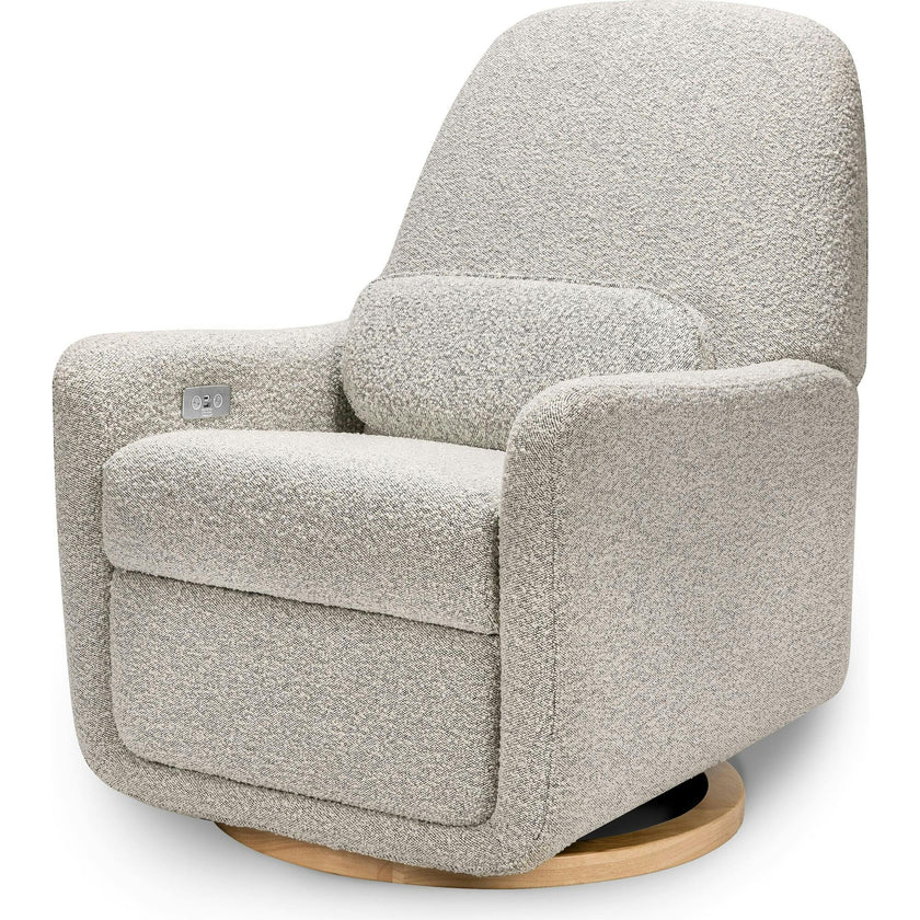 Arc Electronic Recliner and Swivel Glider in Boucle with USB port