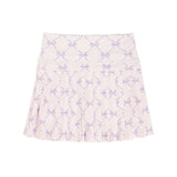 Lavender Bow Trellis Athletic Skort