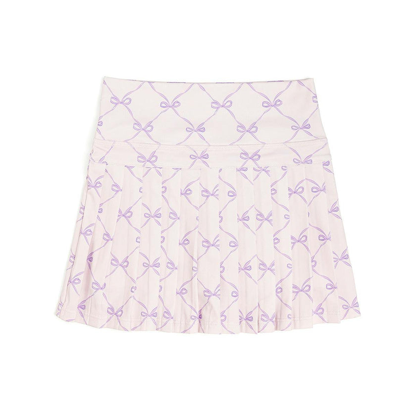 Lavender Bow Trellis Athletic Skort