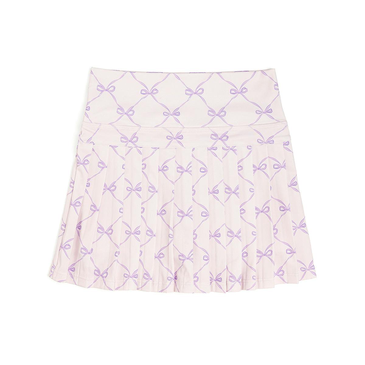 Lavender Bow Trellis Athletic Skort