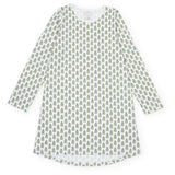 Ann Women's Longsleeve Nightgown - Under the Christmas Tree