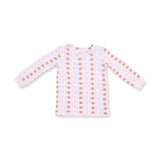 Football Bow Stripe - Long Sleeve Loungewear Set