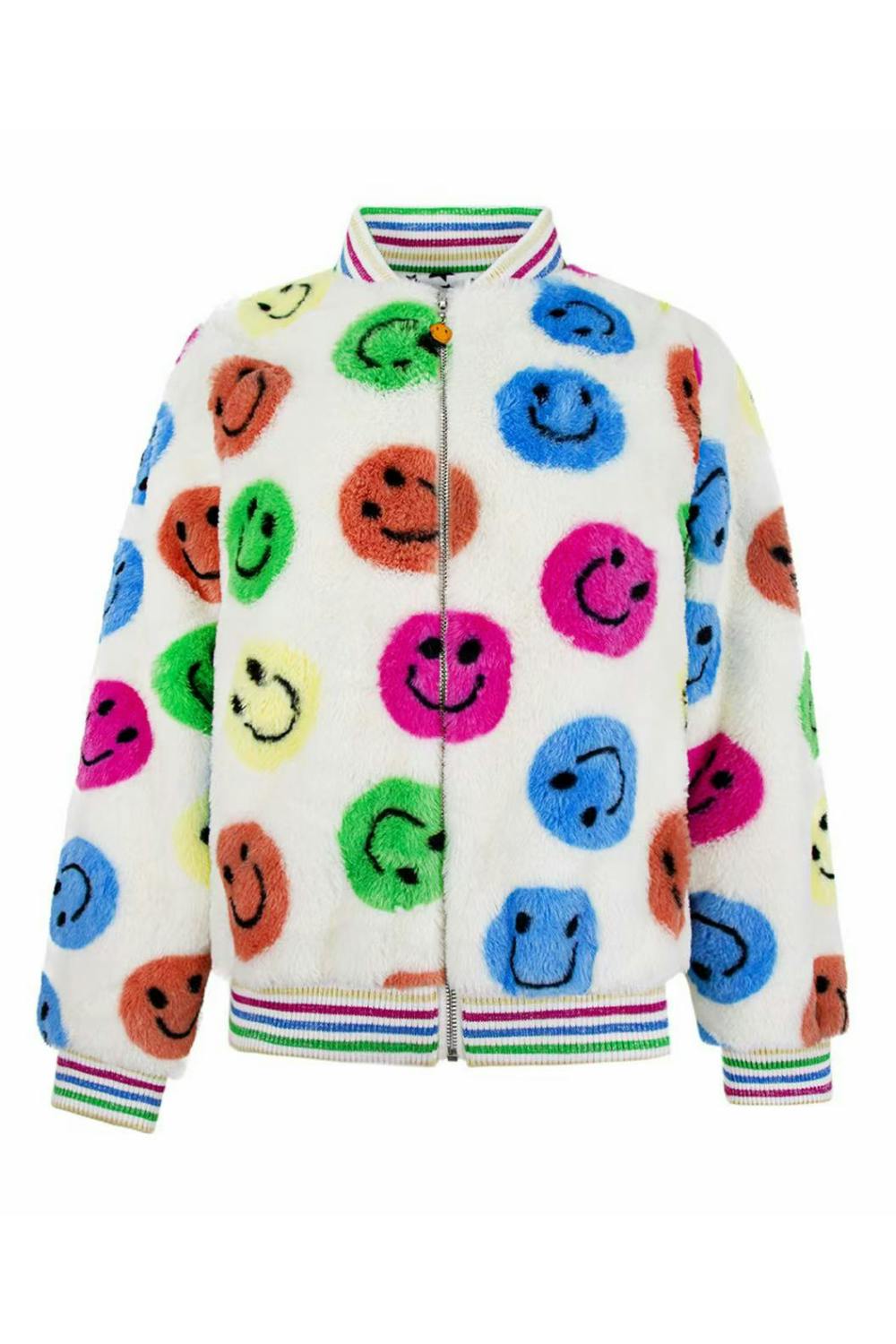 Rainbow Emoji Plush Coat