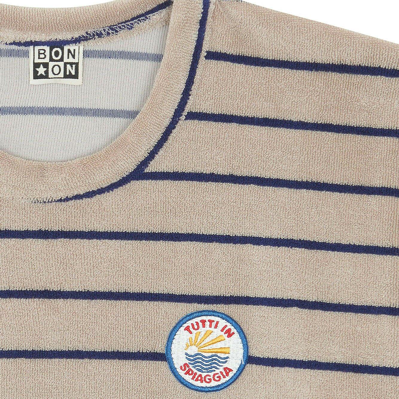 BONTON Terrycloth Striped Livio T-shirt