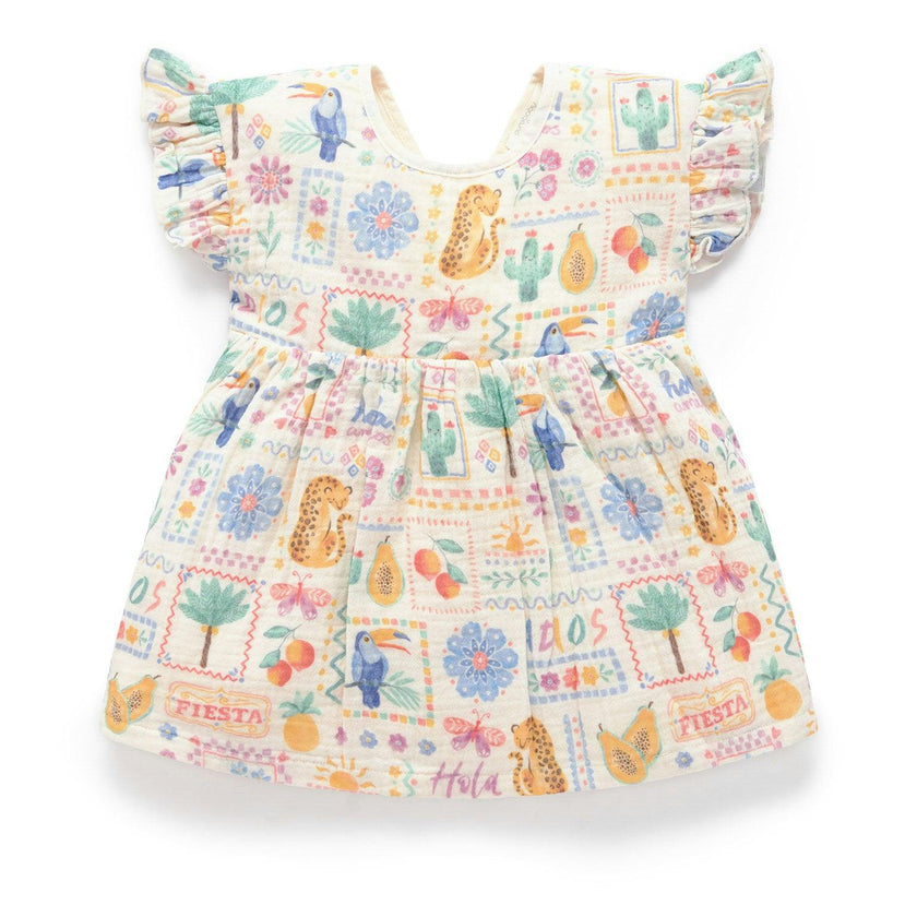 Postcard Dress Postcard Print