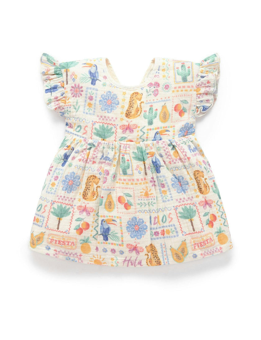 Postcard Dress Postcard Print