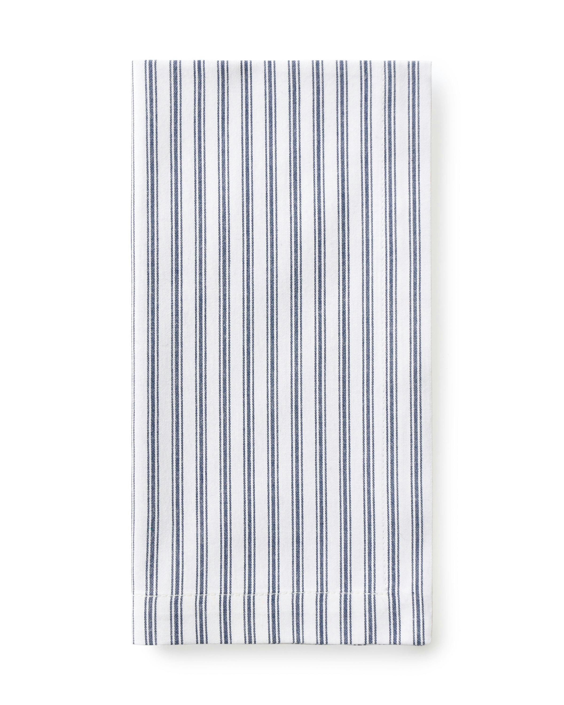 Navy French Ticking & Timeless Toile Napkin Bundle