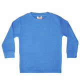 Long Sleeve Distressed Solid Thermal Shirt - Distressed Black