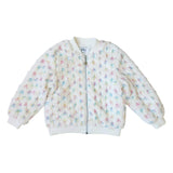 Pastel Bows Fuzzy Bomber