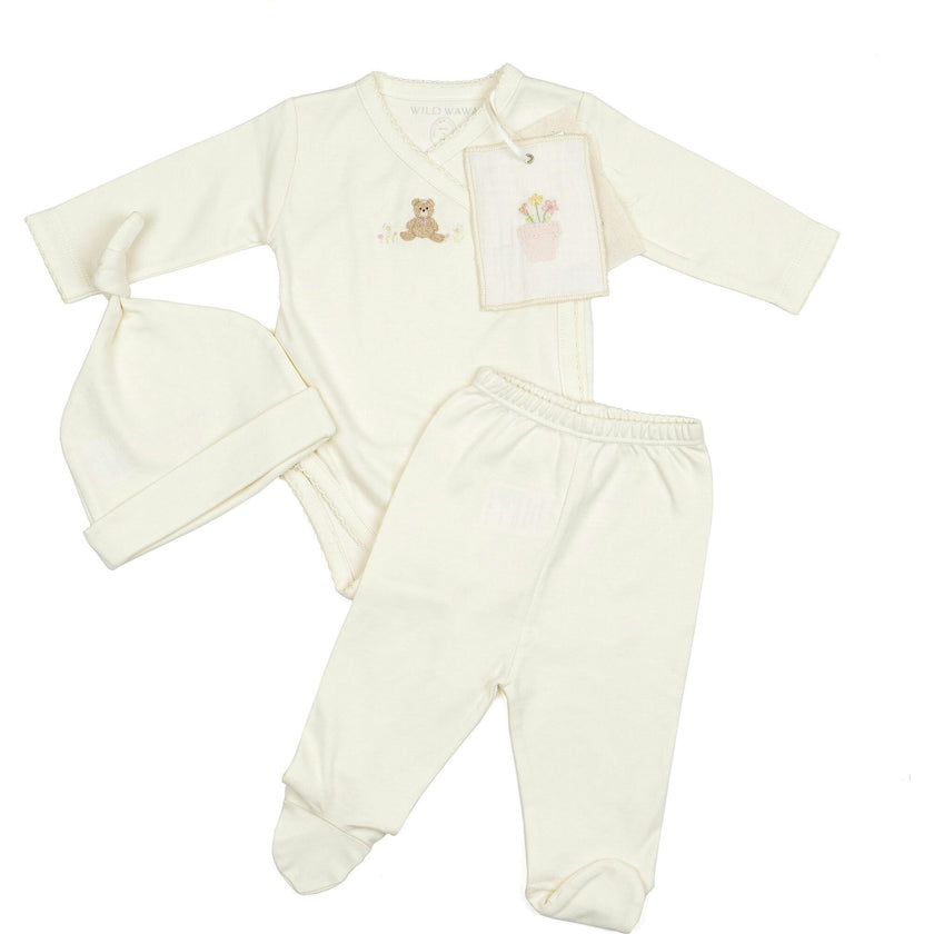 Embroidered Three Piece Set
