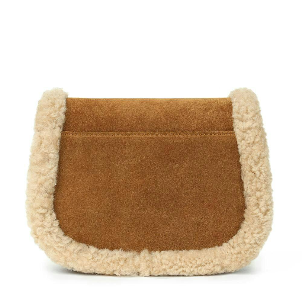 Shae Suede Crossbody Buckled Bag