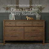Namesake Alouette 7-Drawer Wide Assembled Dresser (56")