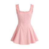 Light Pink Marston Ruffle Strap Dress