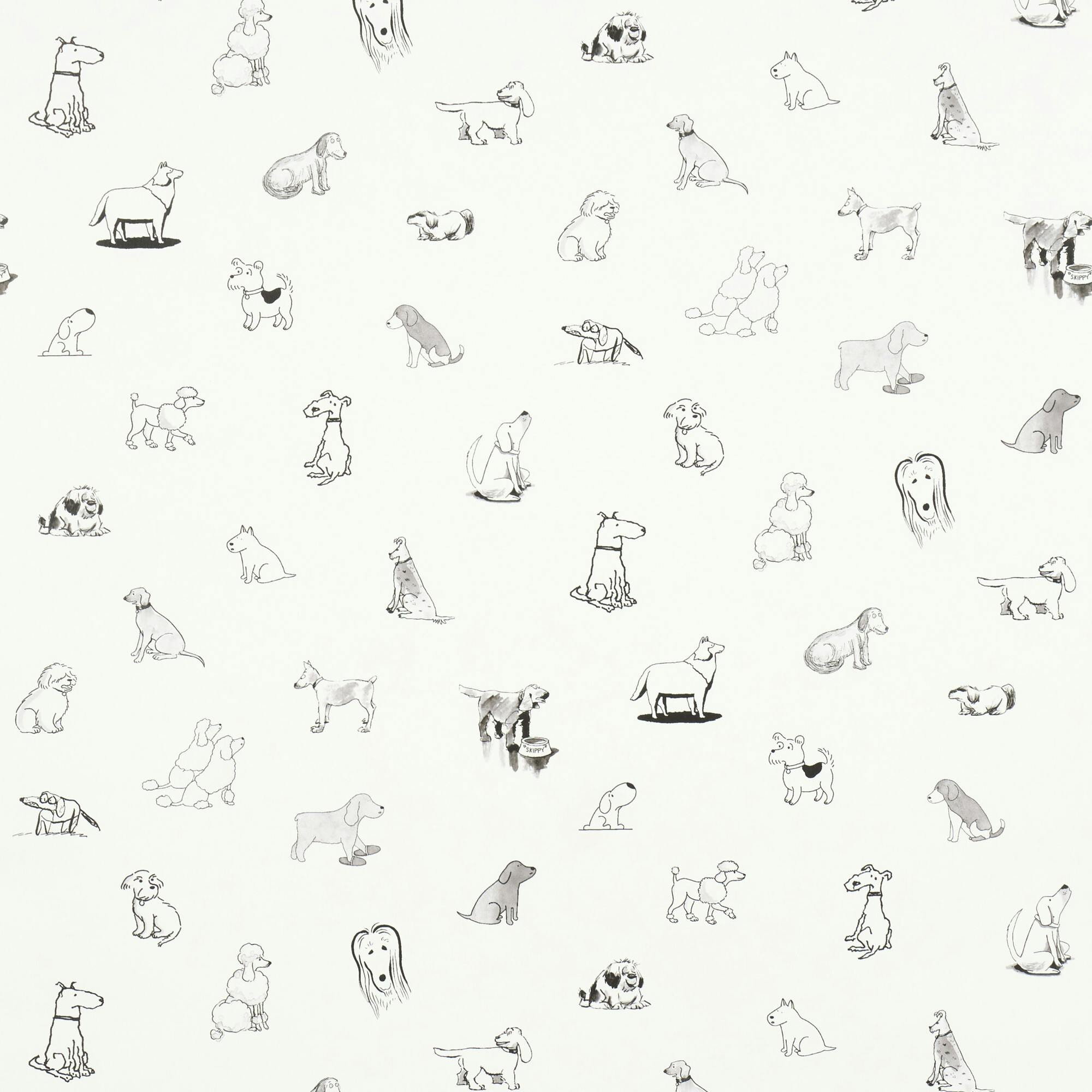Good Dogs Everywhere Woven Wallpaper