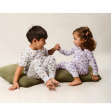 Mini Woof Squad Lilac Zip-up Bodysuit
