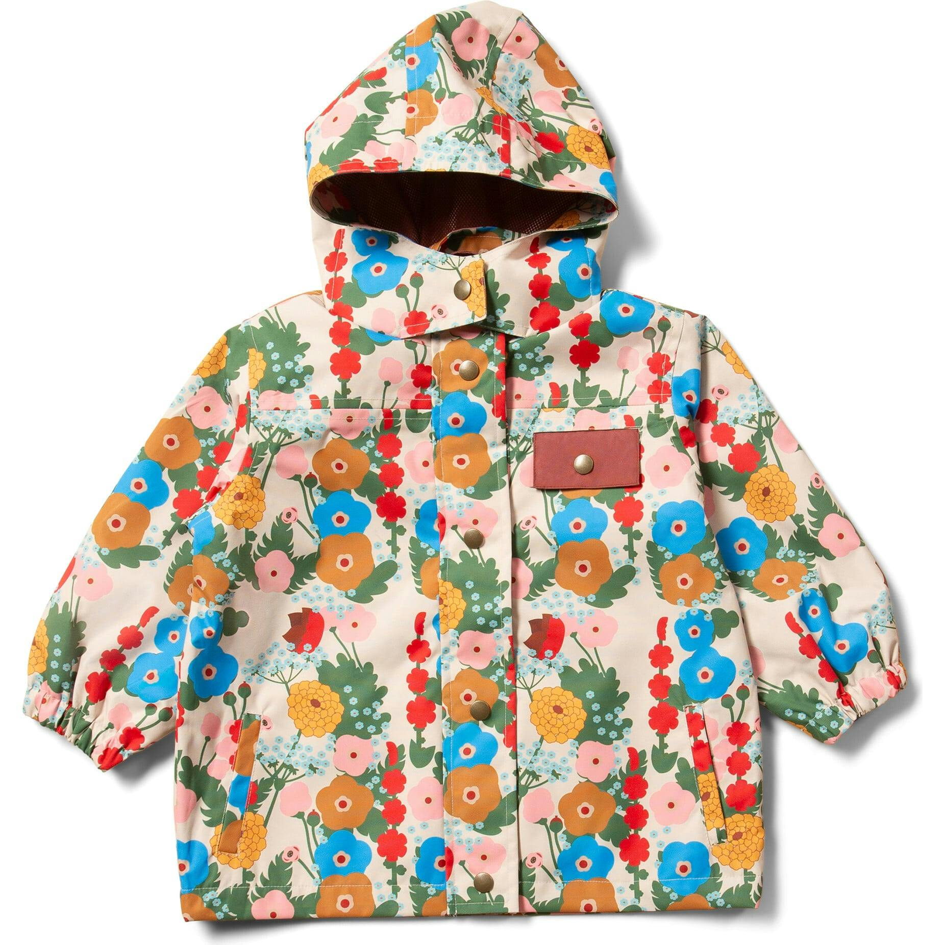 Flora and Fauna Waterproof Raincoat, Multi
