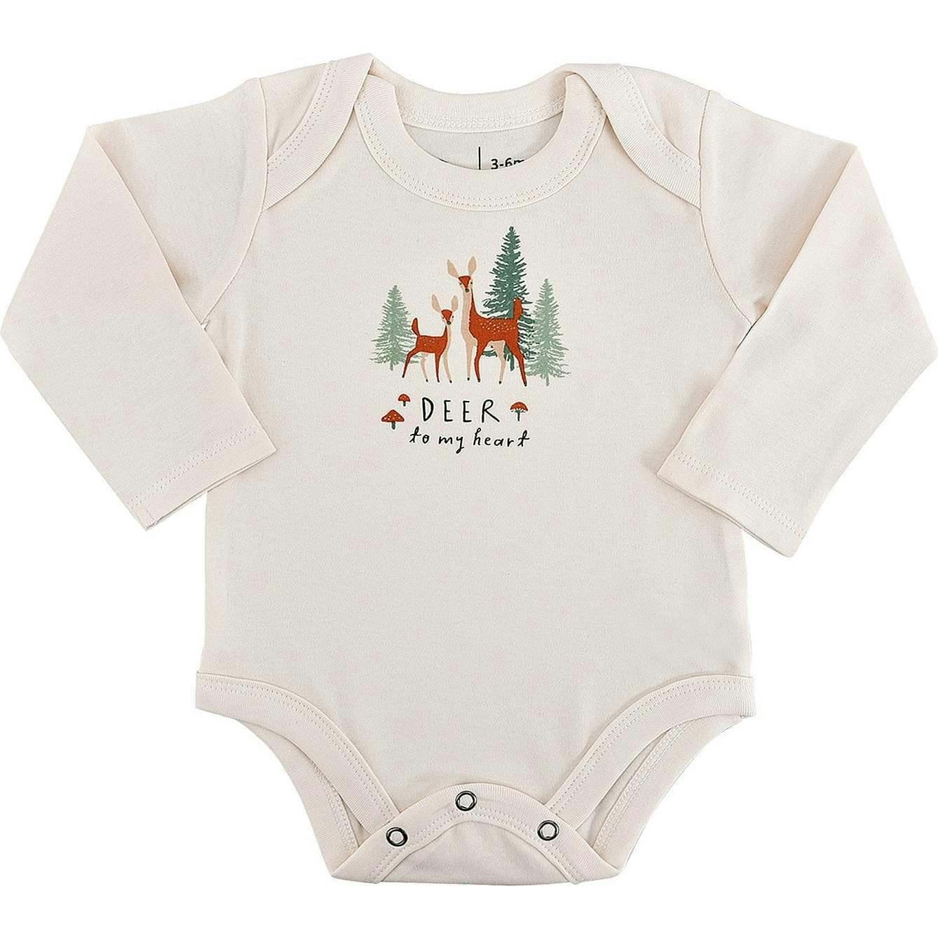 long sleeve graphic bodysuit | deer to my heart