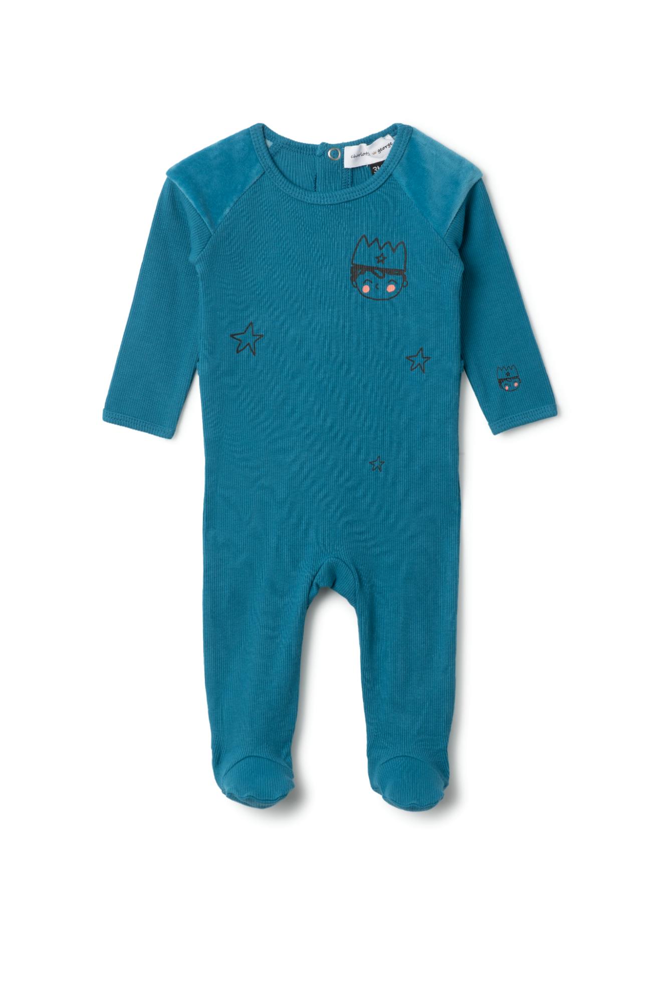 Prince Print Onesie Blue Jay