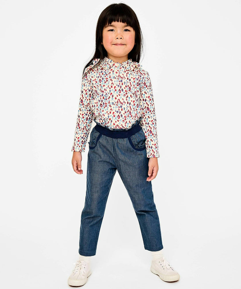 Hen T-Shirt, Cream Cheetah