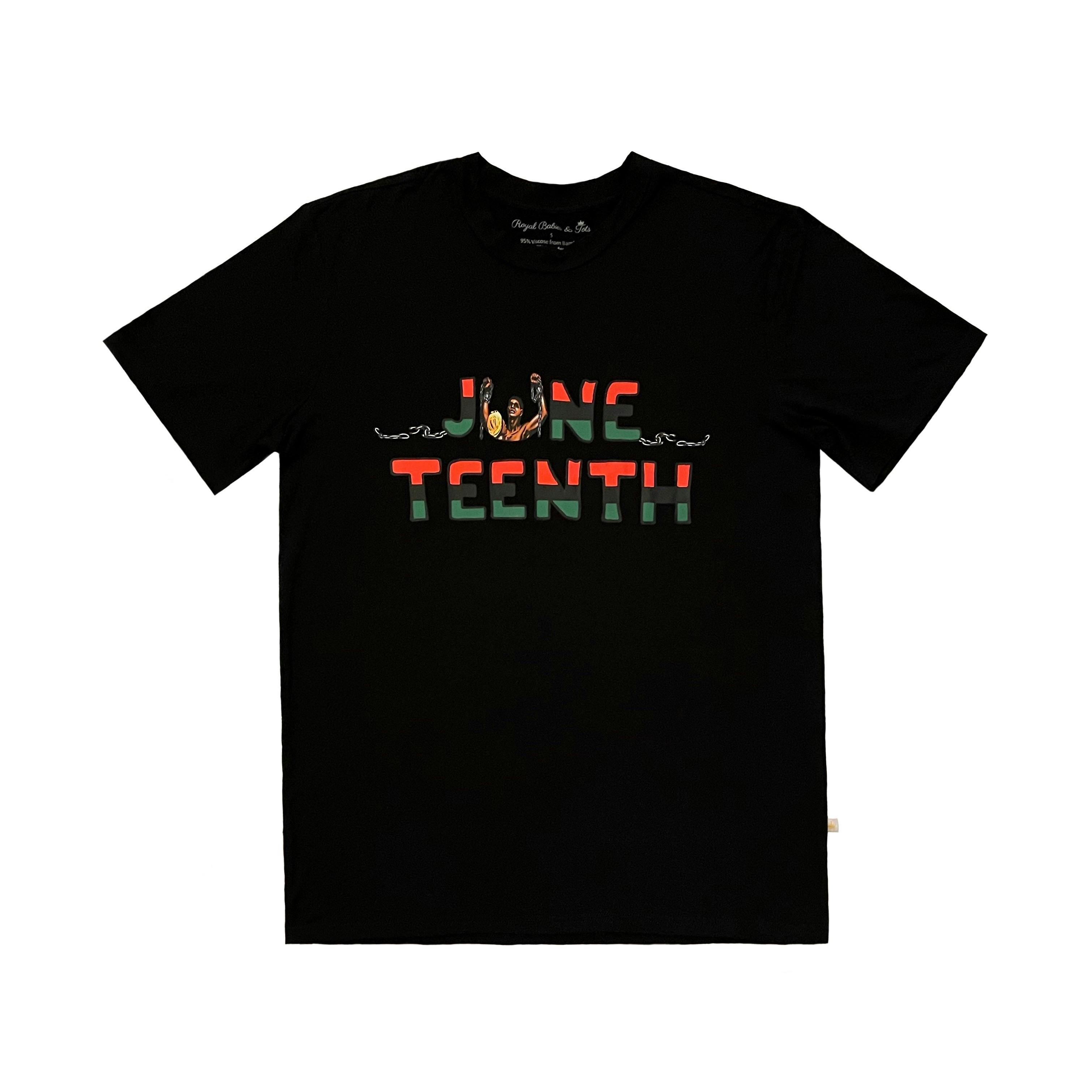 Men's Bamboo Juneteenth T-Shirt, Black