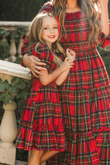Mini Madeline Dress in Holiday Plaid