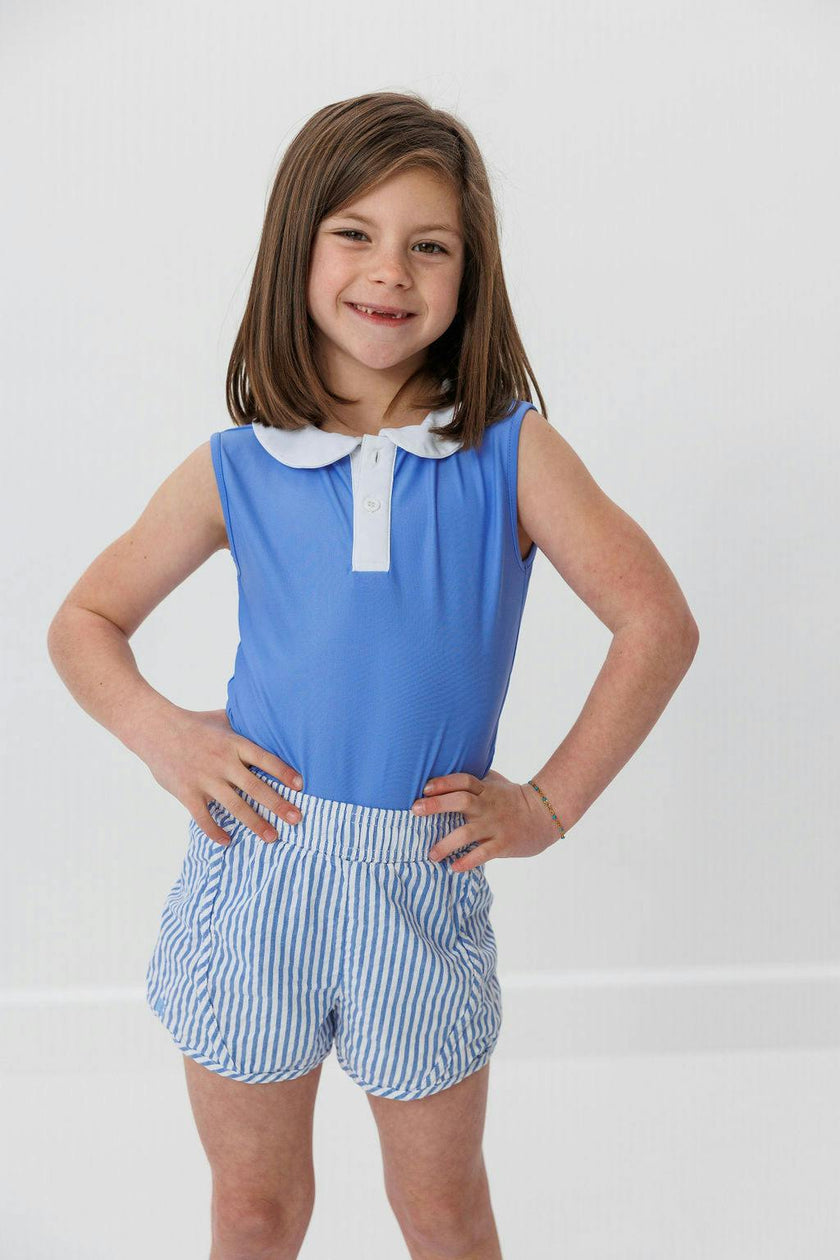Girls Seersucker Super Short