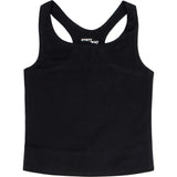 Longline Crop in Black