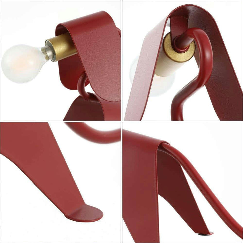 Rover 10" Modern Industrial Iron Canine LED Kids' Lamp