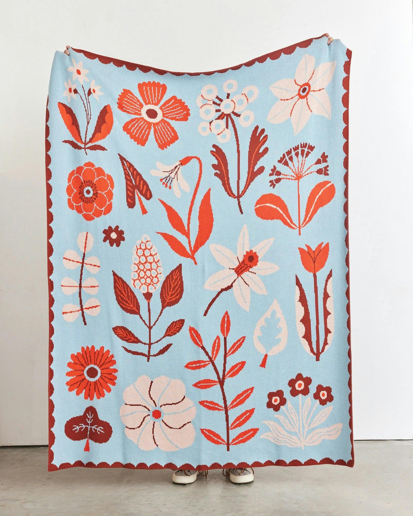 Petals Knit Blanket