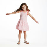 Girls Bubble Dress | Watermelon Rainbow Print