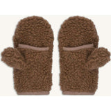 children's merino mittens - teddy brown 6y+