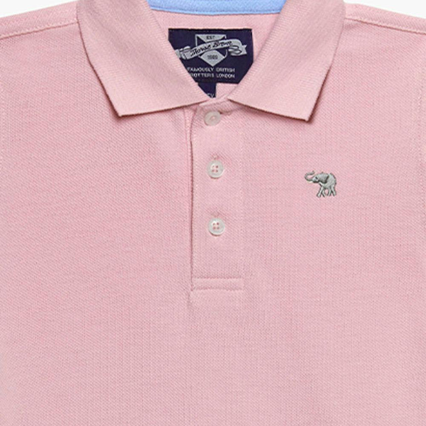 Harry Piqué Polo in Pink