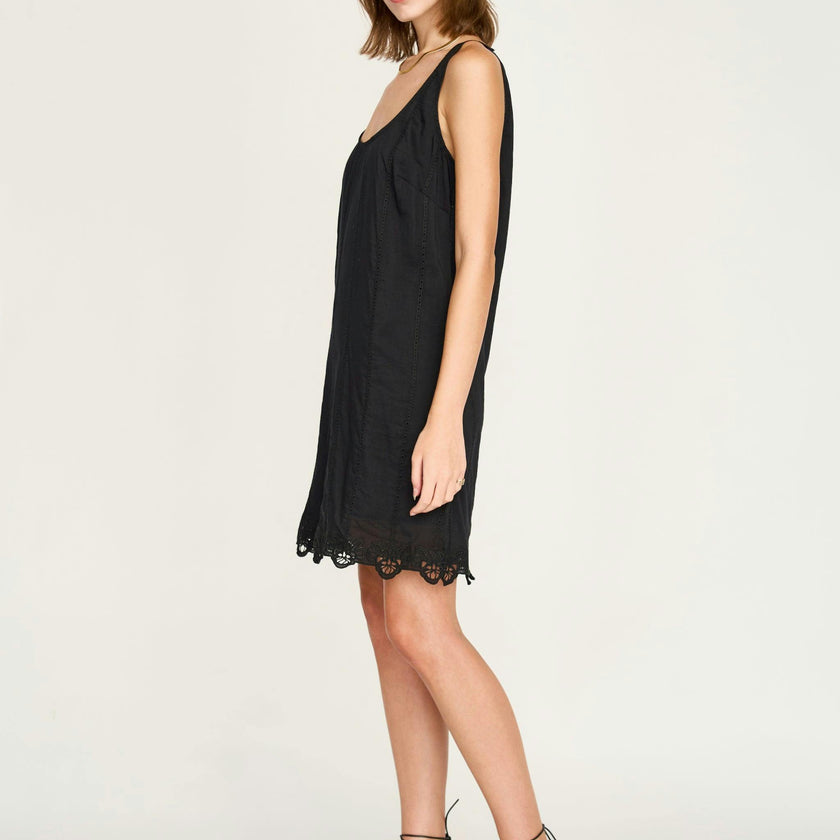 Nador Dress in Black Lotus Eyelet