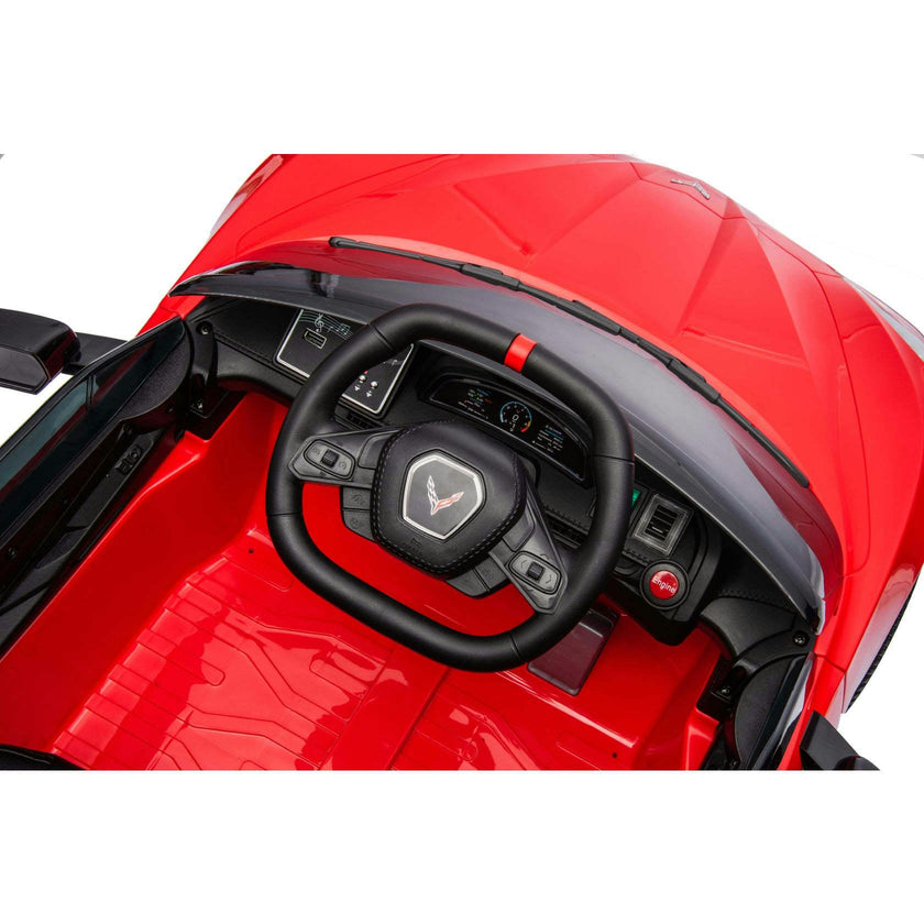 12V Chevrolet Corvette C8 1-Seater Kids Ride-On Car