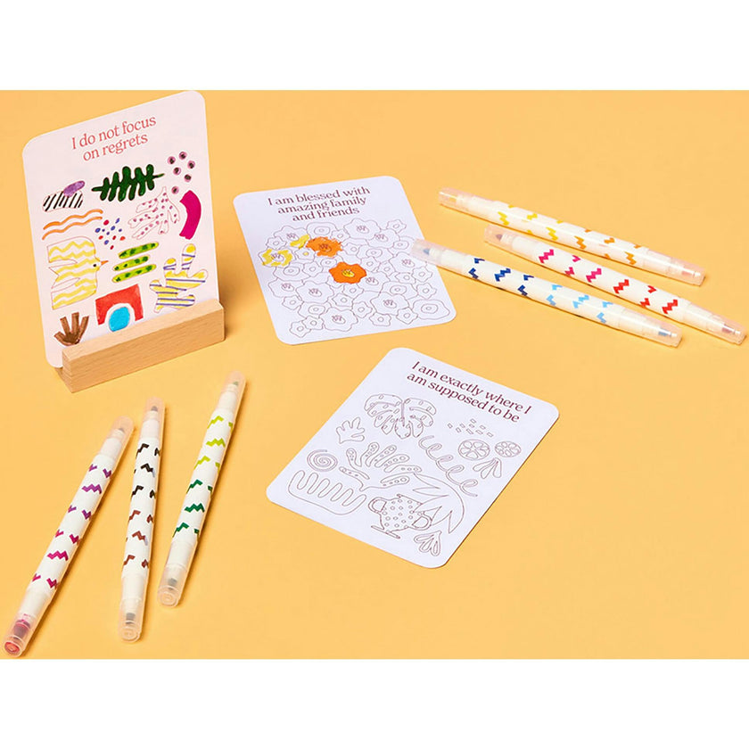 Color Your Own Affirmation Cards