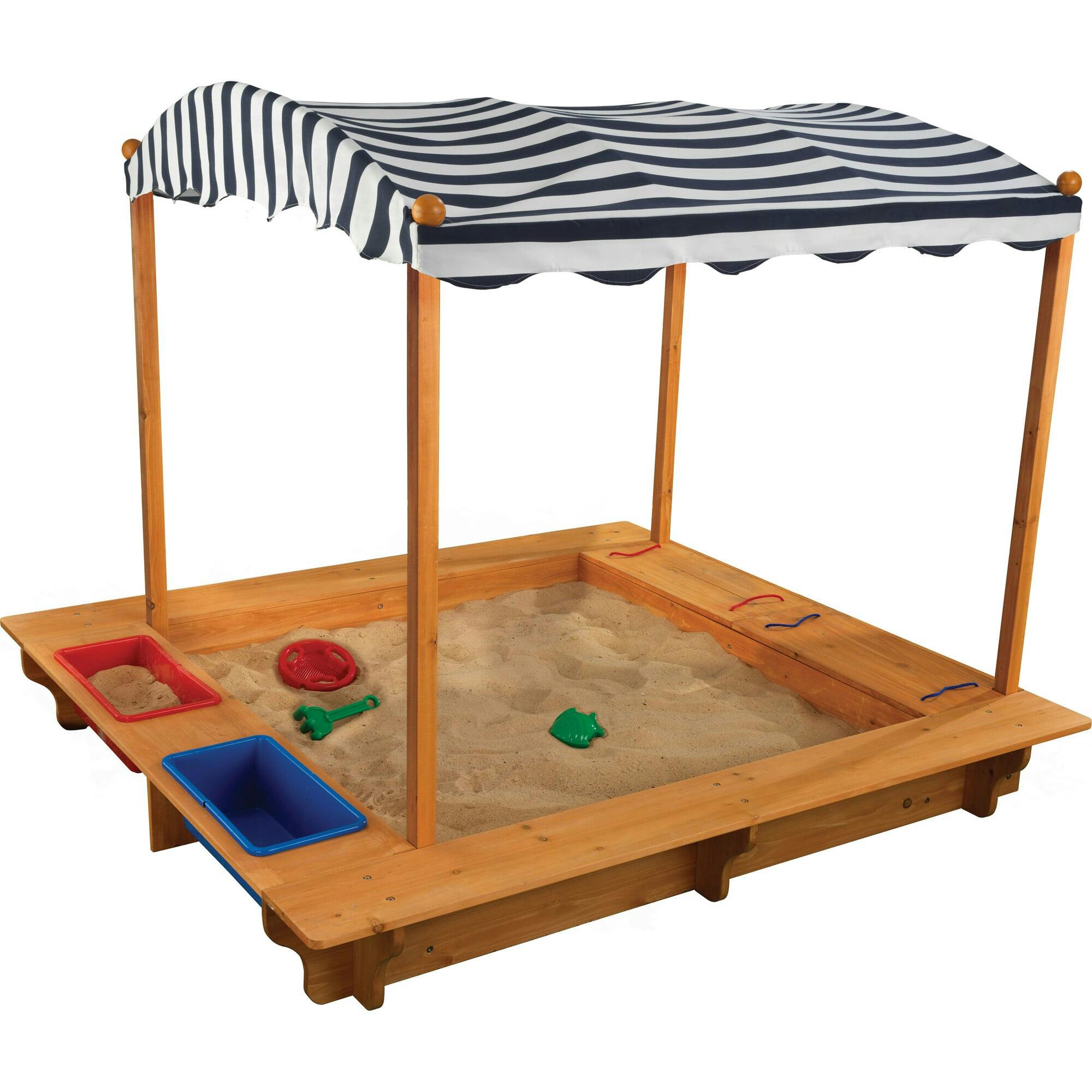 Outdoor Sandbox with Canopy
